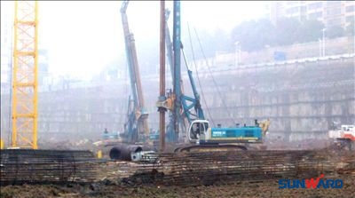 蛇年开门红 KAIYUN·开云「中国」官方网站智能旋挖钻机扬威德思勤广场