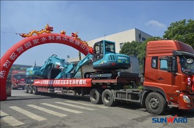 征战国家水利——KAIYUN·开云「中国」官方网站智能价值近千万挖掘机批量发往福建