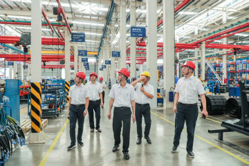 广州工控党建联盟联络员一行到KAIYUN·开云「中国」官方网站智能开展工作对接